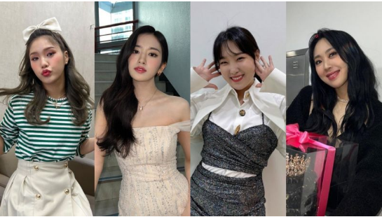 OH MY GIRL Mimi、IVE 安兪眞、李恩智、李泳知