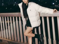 韩国女艺人文佳煐最新女装品牌宣传照冬季露腿造型get！